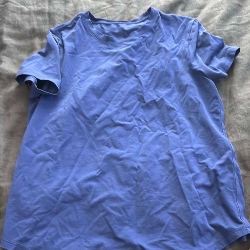 lululemon athletica Blue Short Sleeve Tee